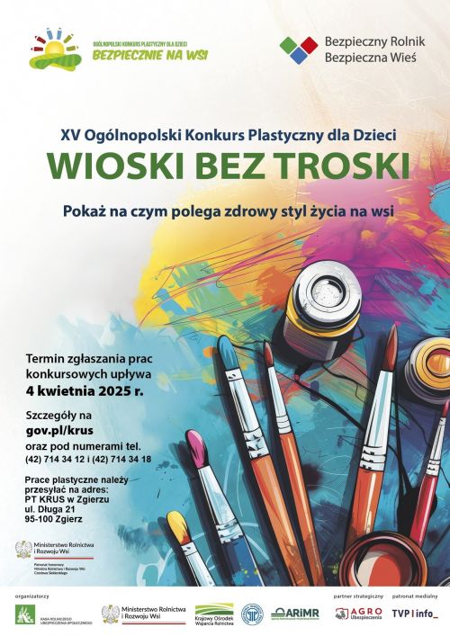 Plakat Wioski bez troski - konkurs plastyczny