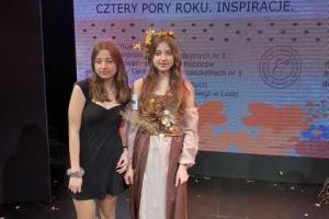 Uczennice SP w Niesułkowie Amelia Lipińska i Lilianna Ciołek w finale Fashion Debiut 2024