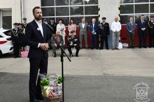 Gminny Dzień Strażaka w Strykowie, Burmistrz elekt Strykowa Piotr Ślęzak