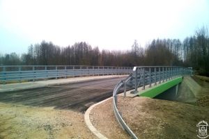 Przebudowa mostu na rzece Moszczenicy w Smolicach - stan po zakończeniu inwestycji