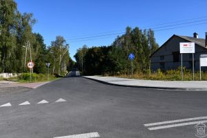 Budowa drogi gminnej Ługi - Cesarka - stan po realizacji inwestycji