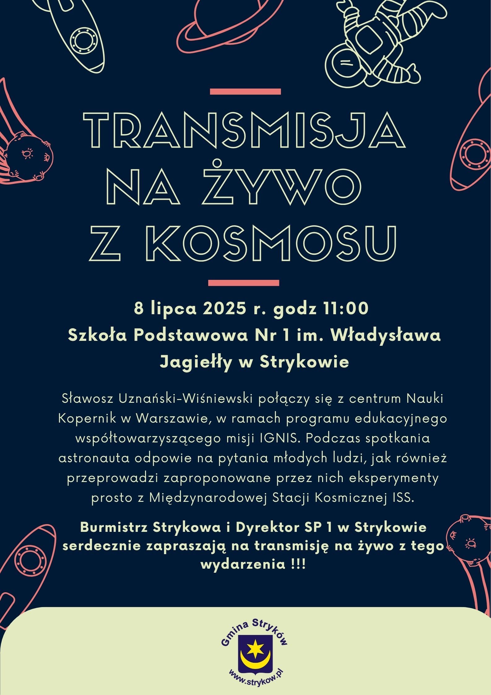 Transmisja z kosmosu w SP1