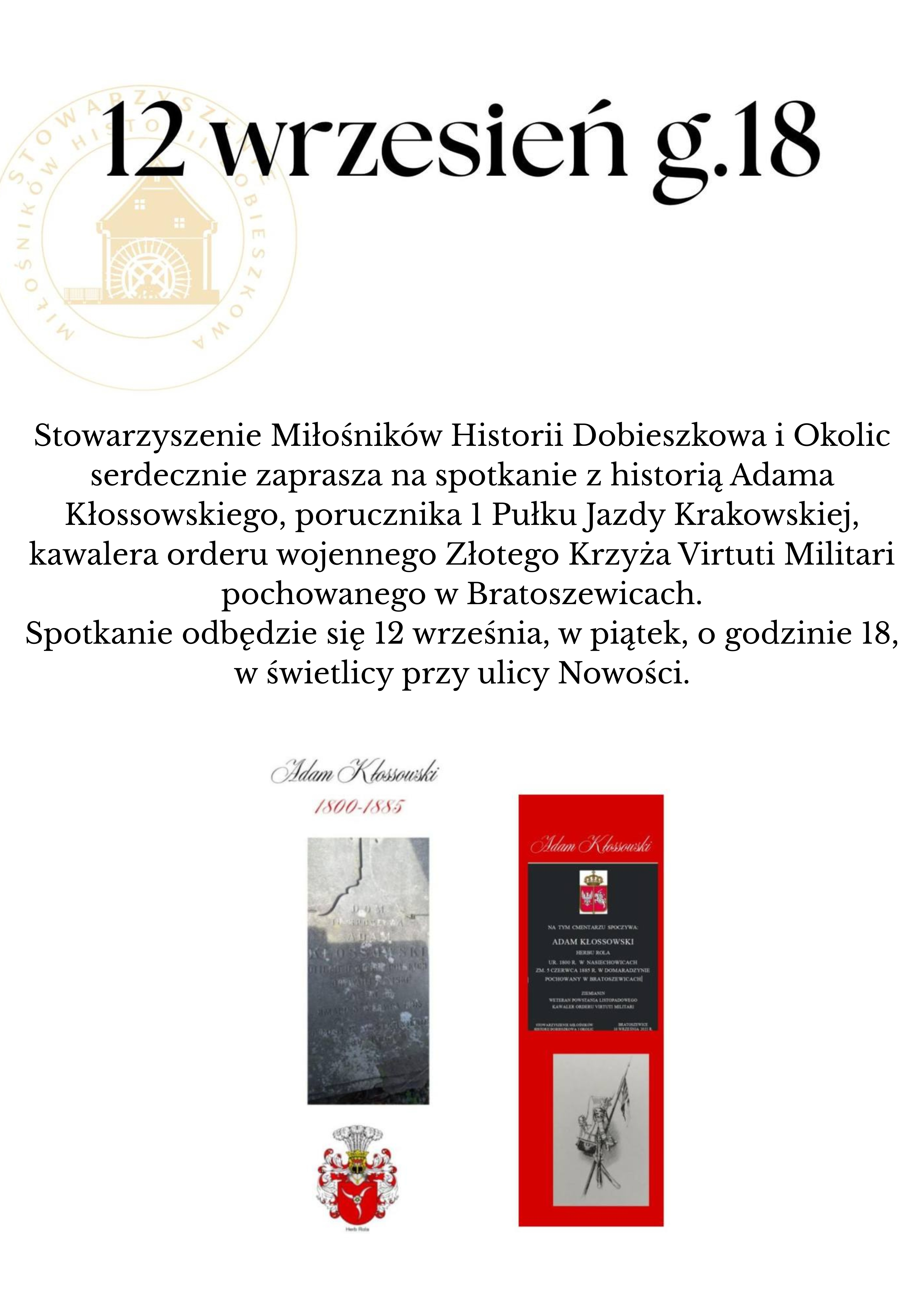 Upamiętnienie Bohatera Powstania Listopadowego