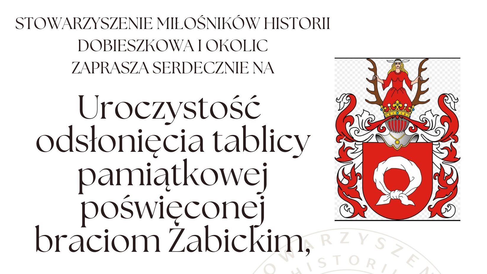 Uroczystość odsłonięcia tablicy pamiątkowej w Dobieszkowie