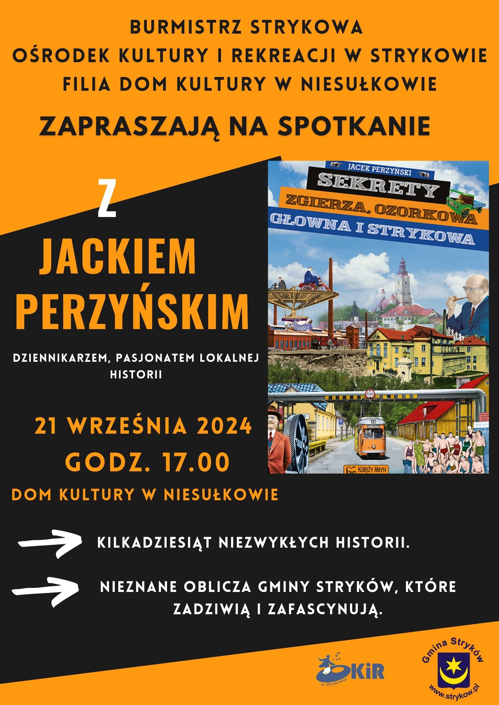 Zapraszamy na spotkanie z Jackiem Perzyńskim w DK Niesułków