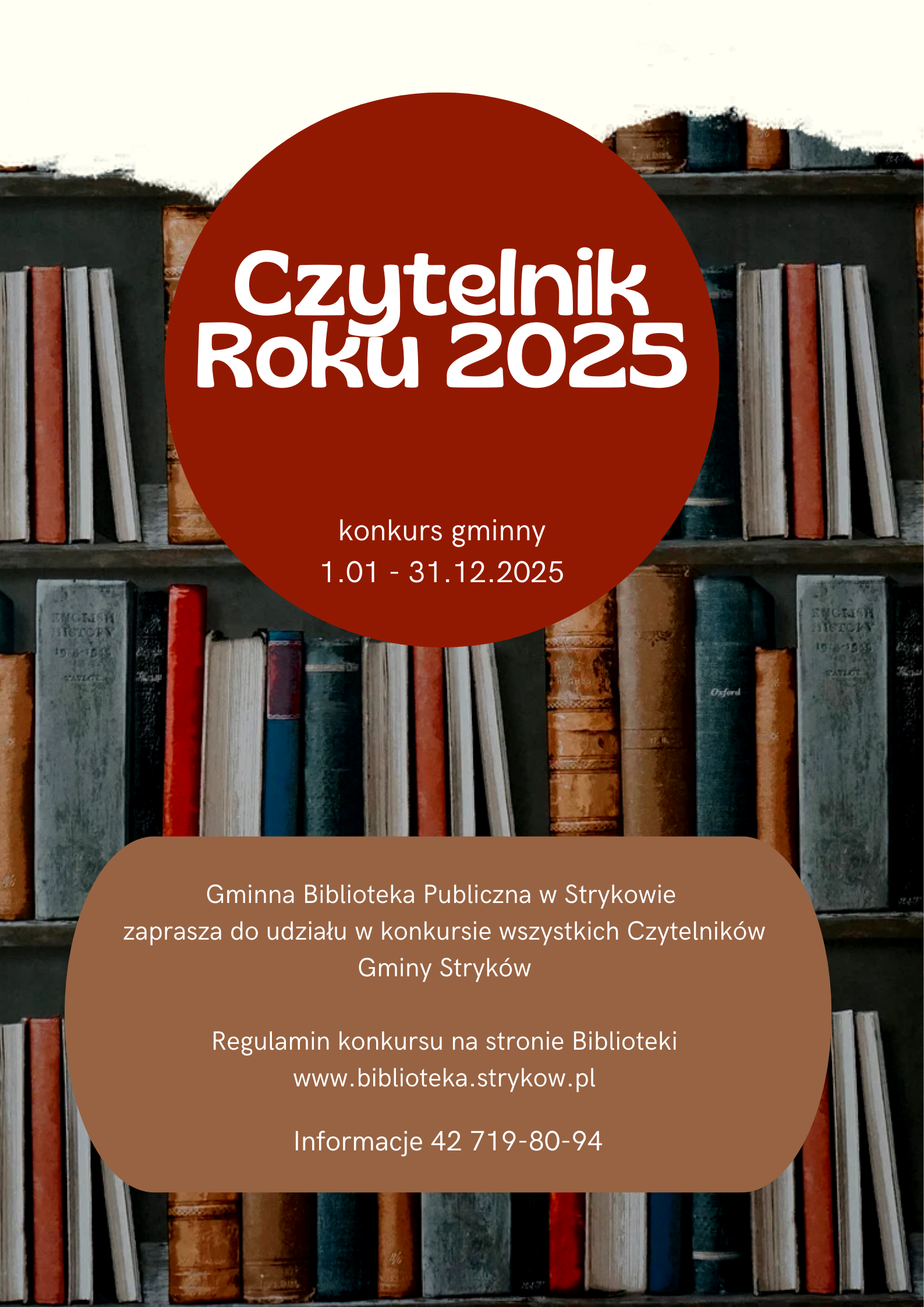 Konkurs na Czytelnika Roku 2025